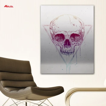 

large Wall Art Skull Portrait Canvas Painting For Living Room Home Decoration Oil Painting On Canvas Wall Painting no fram 2