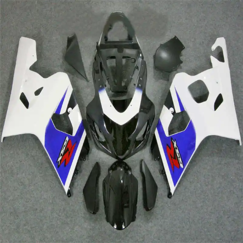 blue white GSXR 600 750 fairing kit K4 gsxr600 gsxr750 fairings kits 04