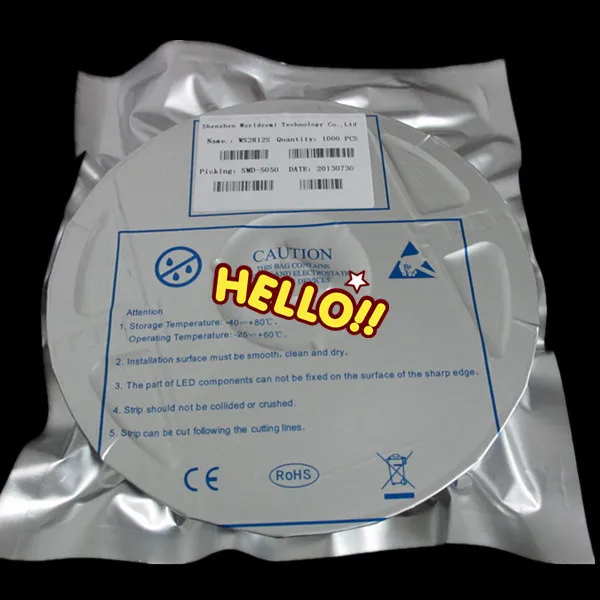 Оптовая Продажа 1000 шт. WS2812S светодиодный чип 5050 SMD RGB встроенный WS2811 IC адресуемый