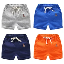 Спортивные хлопковые шорты для маленьких мальчиков штаны-шаровары г. летние штаны-шаровары детские короткие штаны для мальчиков летняя одежда для мальчиков От 2 до 8 лет