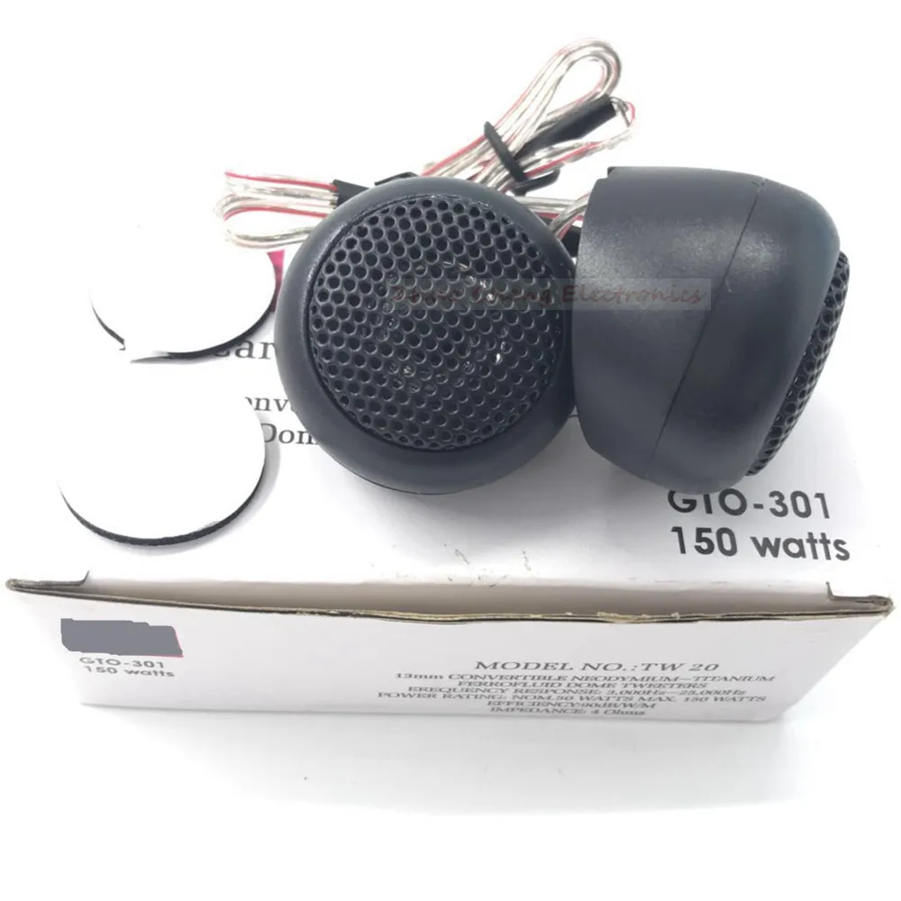 2pcs one pair DOME TWEETER 2inch 150w Max Super Tweeter Speaker Power
