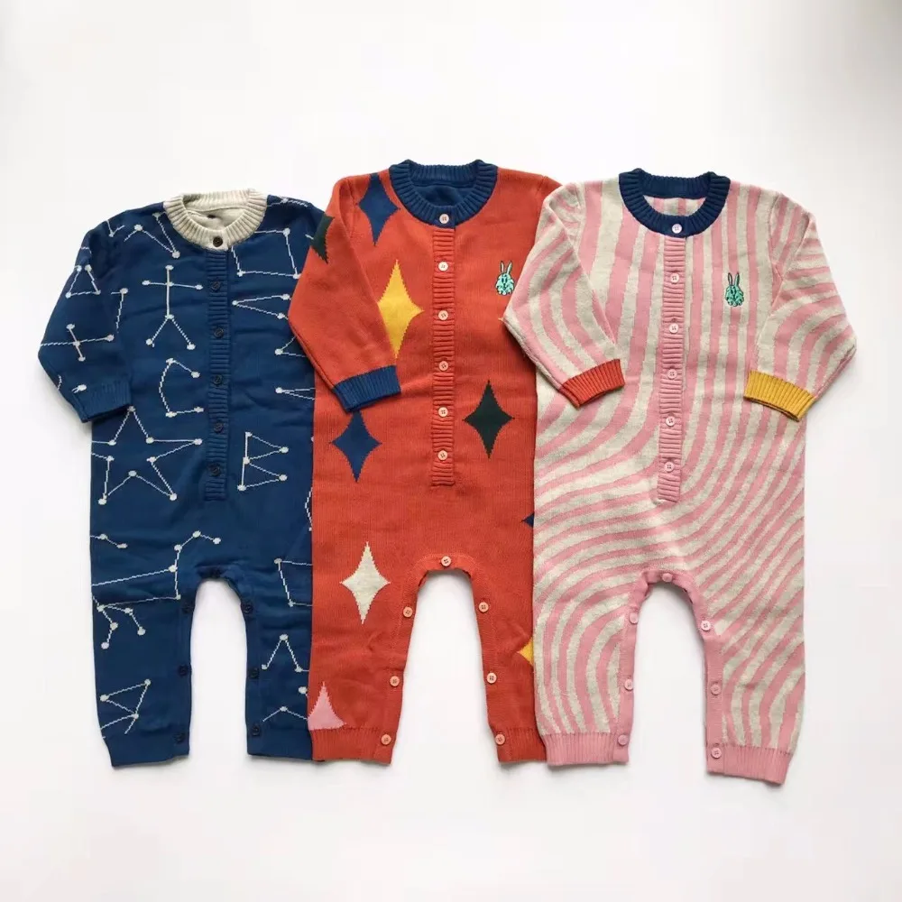 ins 2017 spring autumn BOBO CHOSES ROMPERS BABY BOY CLOTHES BABY GIRL CLOTHES VETEMENT BABY ROMPERS