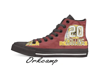 

Washington Football Player Collins High Top Canvas Shoes Custom Walking shoes
