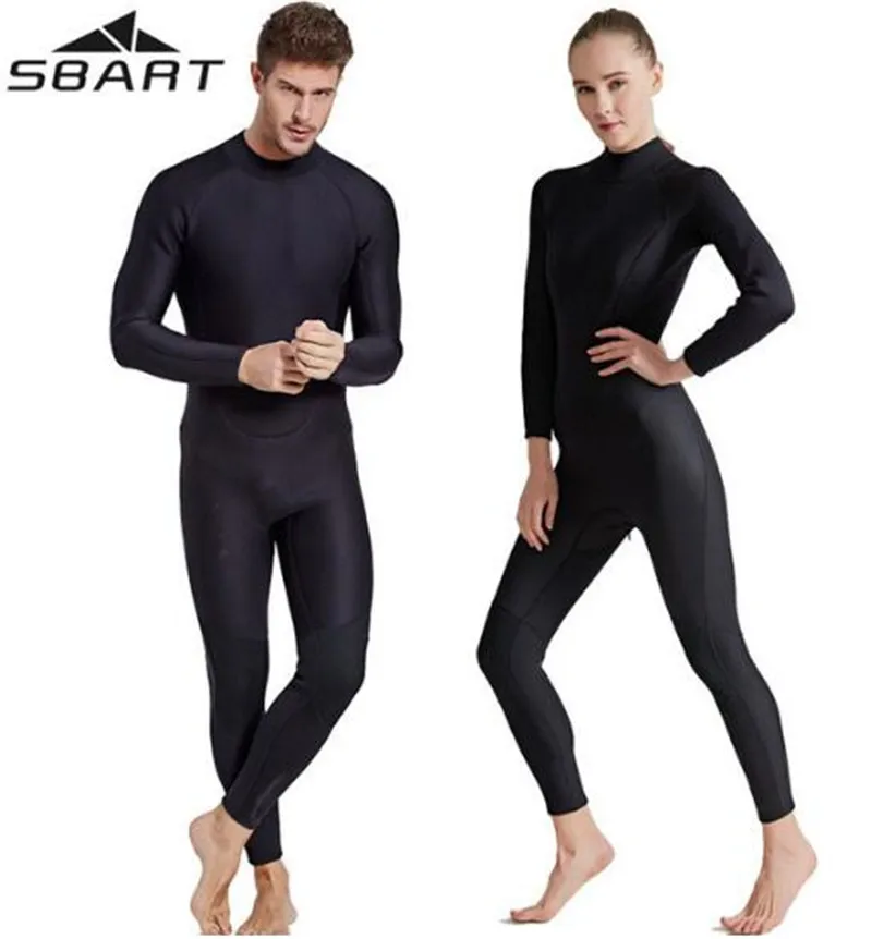 

SBART 2MM Neoprene Women Men Scuba Diving Suits One Pieces Snorkeling Bodysuits Wetsuits Surfing Rash Guards