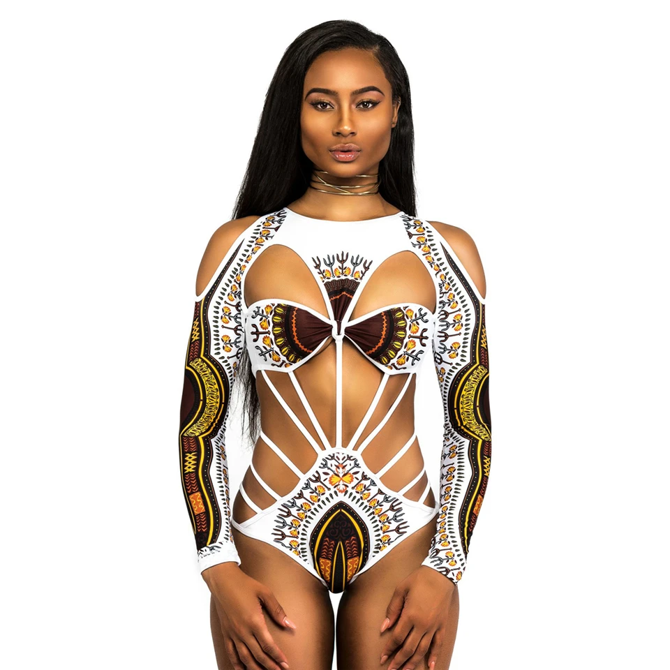 Африканский купальник бикини с принтом в африканском стиле, купальный костюм с длинными рукавами, купальник бикини с завязками, бандажный бикини, женский купальник
