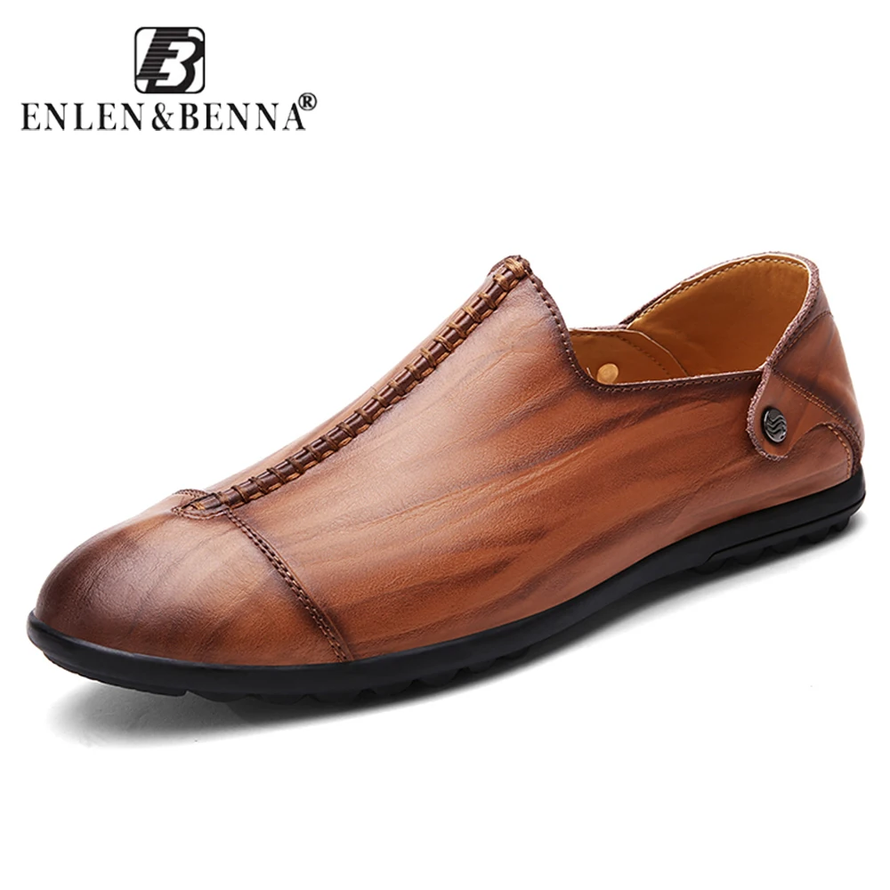 

Mens Leather Shoes Casual Slip-On Autumn Fashion For Men Designer Breathable Comfortable Men's Shoes Zapatos Sapato Hombre 1813