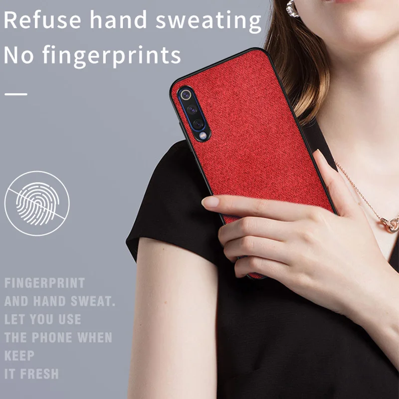 Cloth Leather Case For Xiaomi Mi 8 9 SE A1 A2 Lite Mix 2s Max 3 Canvas Fabric Back cover Redmi 7 6 6A GO Note Pro Capa | Мобильные