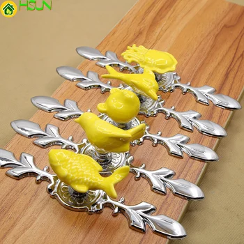 

1 PC New Arrival Cartoon Animal Ceramic Handle, Knob for Kids Room Cabinet/Dresser Multi-Design