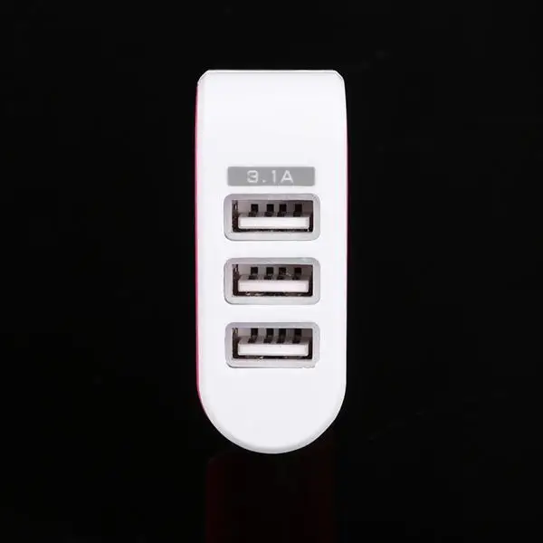 Новые 3 Порты и разъёмы USB настенное зарядное устройство переменного тока для