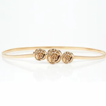 

Belt Women 2016 Riem Modeling Girdle Riemen Women Metal Belt Elastic Spring Floral Decorative Waist Chain Belts For Women Cinto