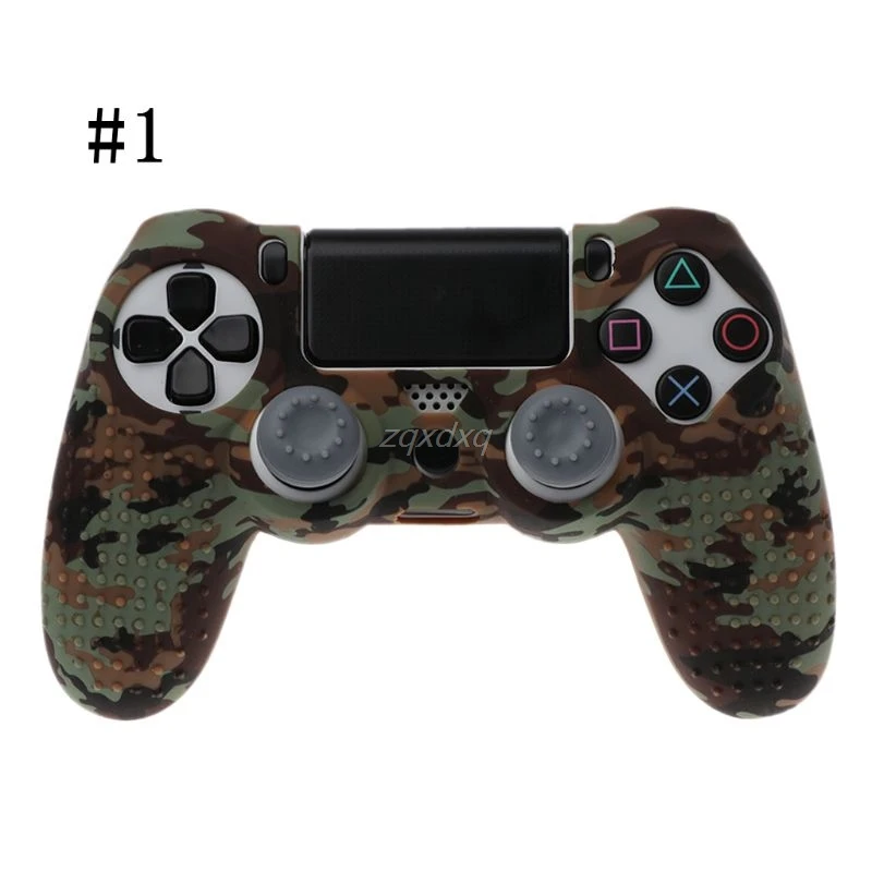 Силиконовый камуфляжный чехол для контроллера Sony Dualshock PS4 DS4 Slim Pro защитный +