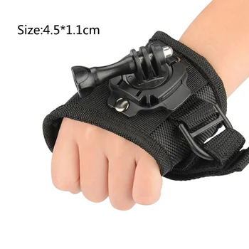 

HONGDAK 360 Degree Rotation Glove style Wrist Hand Band Mount Strap For GoPro Hero 4 Hero 4 Session 3+ 3 2 Xiaoyi SJcam SJ5000