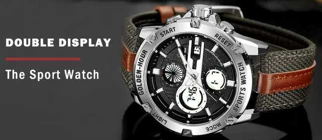 NAVIFORCE Top Brand Military Watches Men Fashion Casual Canvas Leather Sport Quartz Wristwatches Male Clock Relogio Masculino -