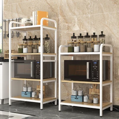 

Stainless Steel Kitchen Microwave Oven Luggage Carrier Kitchen Island Kitchen Storage Organizer Cabinet Rack