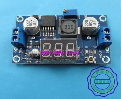 XD-46 LM2596S-ADJ LM2596 модуль питания + LED Вольтметр DC-DC регулируемый ПОНИЖАЮЩИЙ блок с