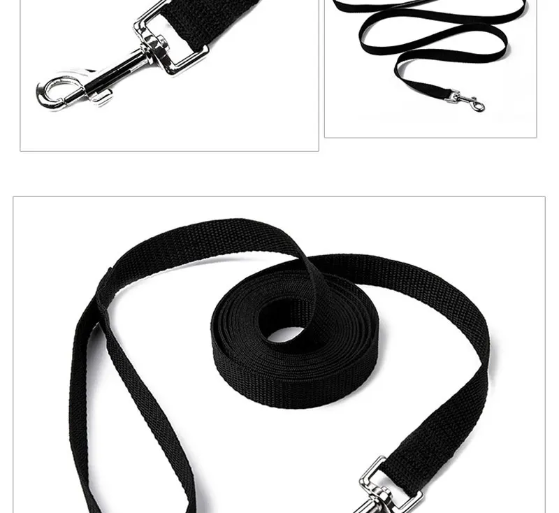 1.5 1.8 3 6 10 15 20 30 50M Solid Dog Leash For Large Dogs Pet Puppy Walking Training Lead Rope Big Dog Nylon Rope Long Leashes