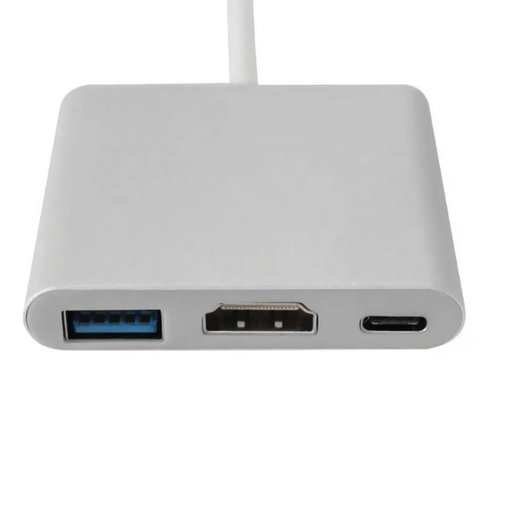 Тип-c USB 3,1 до высокой четкости мультимедийный интерфейс соединительная линия Алюминиевый сплав USB-C цифровой многопортовый адаптер