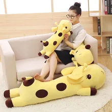 5 different colors Plush Lie Giraffe Pillow Staffed Deer Plush Toy Nap Pillow Christmas Gift 1pc super cute injustice cat plush toy staffed plush pillow birthday gift high quality