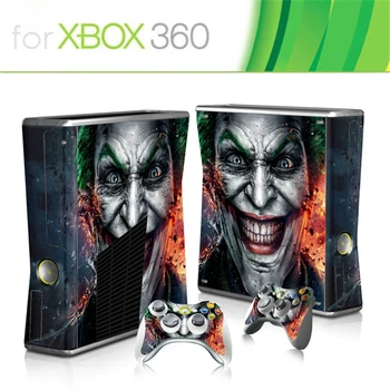 

HOT SELLING Game Protector Vinyl Sticker for Microsoft Xbox 360 slim and 2 controller skins sticker for x box 360 console