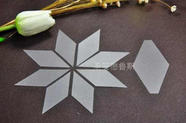 

plastic rhombus manual Patchwork template Crimping templates Side length 3.5cm for Patchwork quilt paintings bags coasters