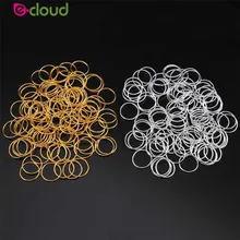 1000 шт./лот Волосы Заплетены Dreadlock бисера золотого, серебряного цвета волос кольца манжеты клип кос обод Кольцо Внутренняя Диаметр 14 мм Для мужчин Для женщин