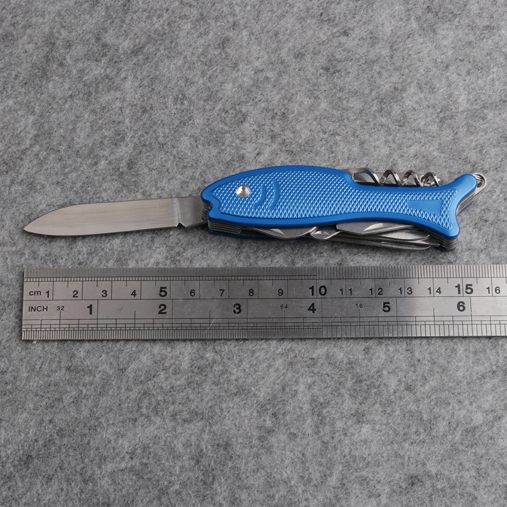 Многофункциональный швейцарский нож из нержавеющей стали, походный Армейский Складной нож для выживания, инструменты для повседневного использования, карманный нож, 4 цвета SKCH035F