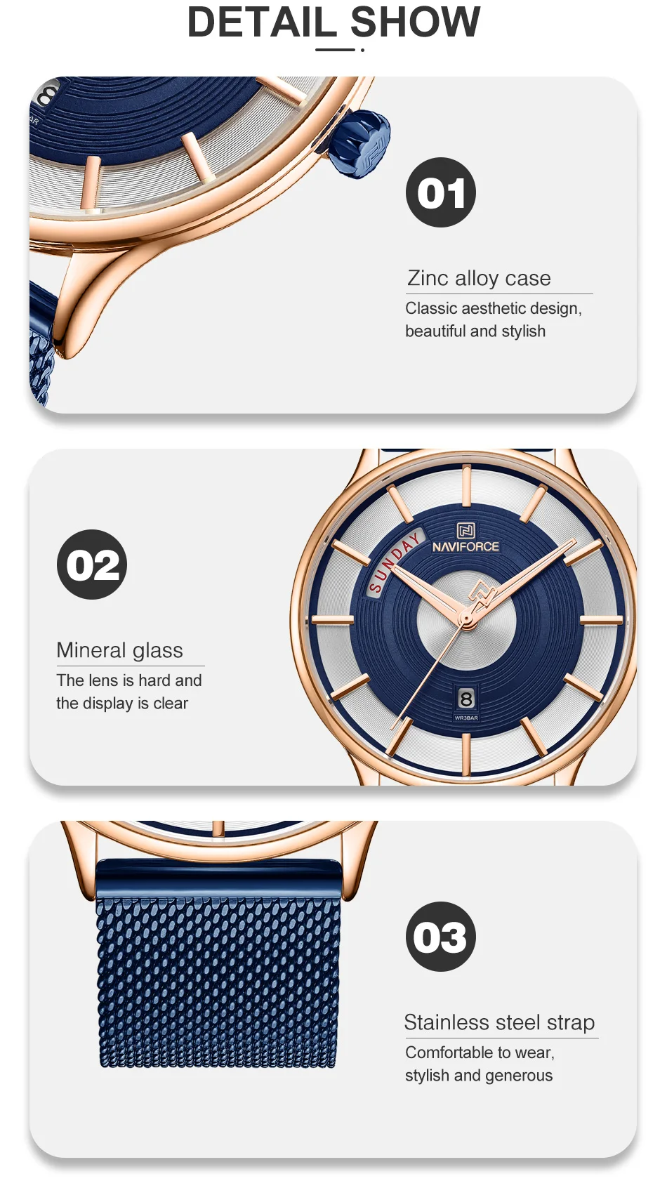 Мужские часы naviforce Лидирующий бренд Кварцевые водонепроницаемые наручные часы мужские s из нержавеющей стали сетчатые спортивные мужские часы Дата Relogio Masculino
