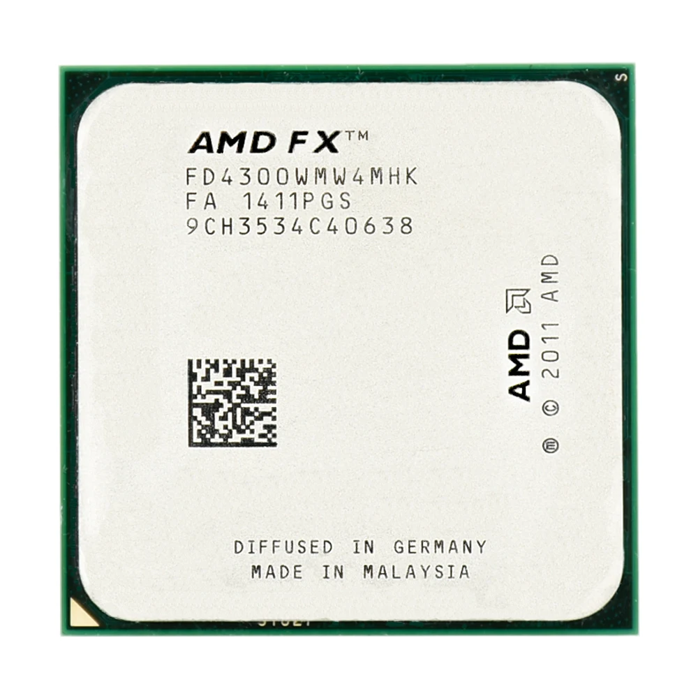 Процессор AMD FX serial FX 4300 3,8 GHz 95W 4MB cache FX-4300 Socket AM3+, четырехъядерный процессор