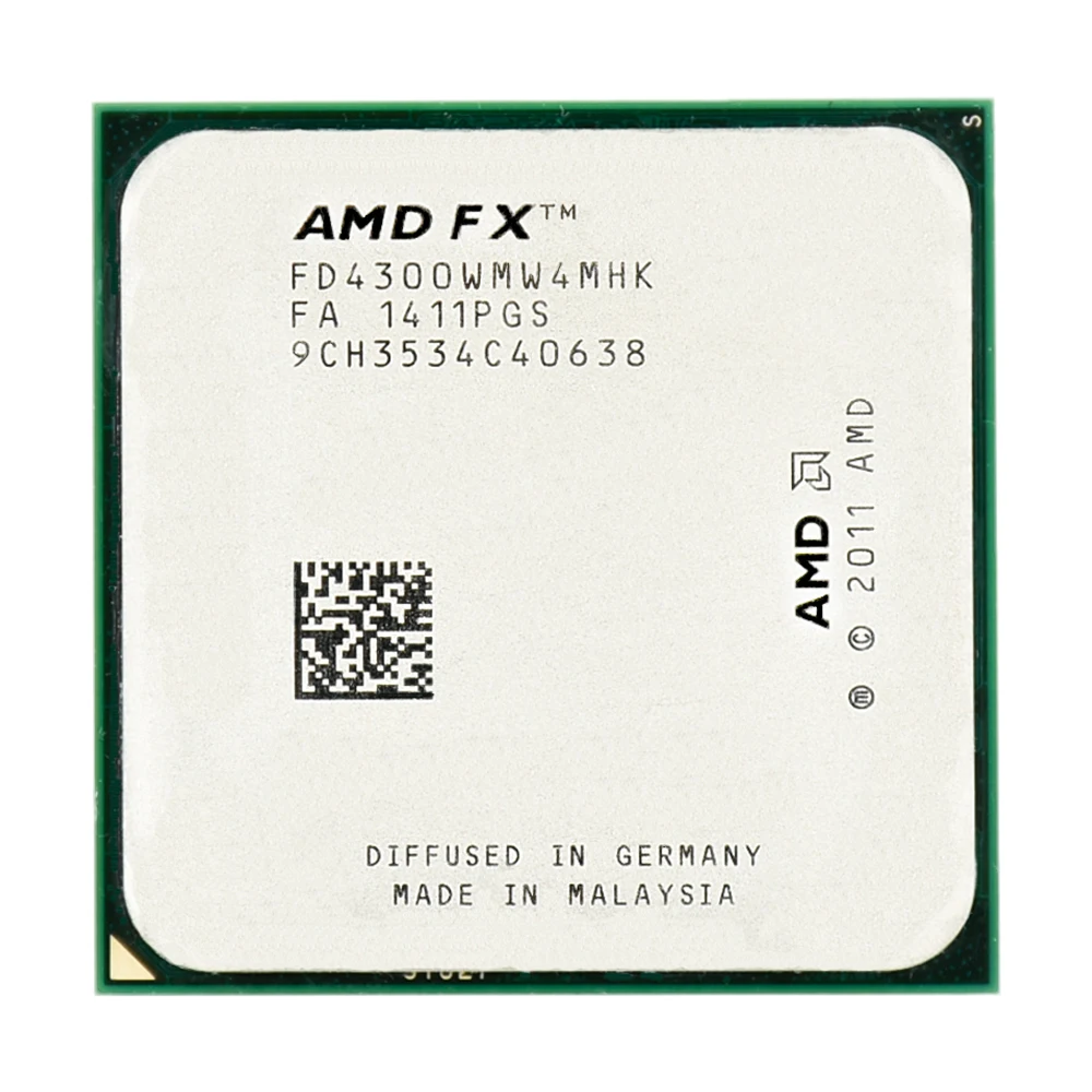 laptop cpu AMD FX serial FX 4300 3.8GHz 95W 4MB Cache  FX-4300 Socket AM3+ Quad Core CPU processor  pieces  Free Shipping most powerful cpu