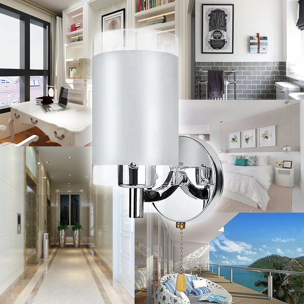 Светодиодный настенный светильник для дома, отеля, прикроватные Ванная комната гостиная лампа 220 V современный бра светодиодный проход коридор балкон свет, настенный свет
