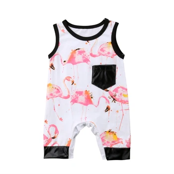 

Newborn Toddle Infant Baby Boys Girls Cotton Clothes Jumpsuit Vest Sleeveless Tops Romper Summer Cothes Baby Gir Boy 0-24M