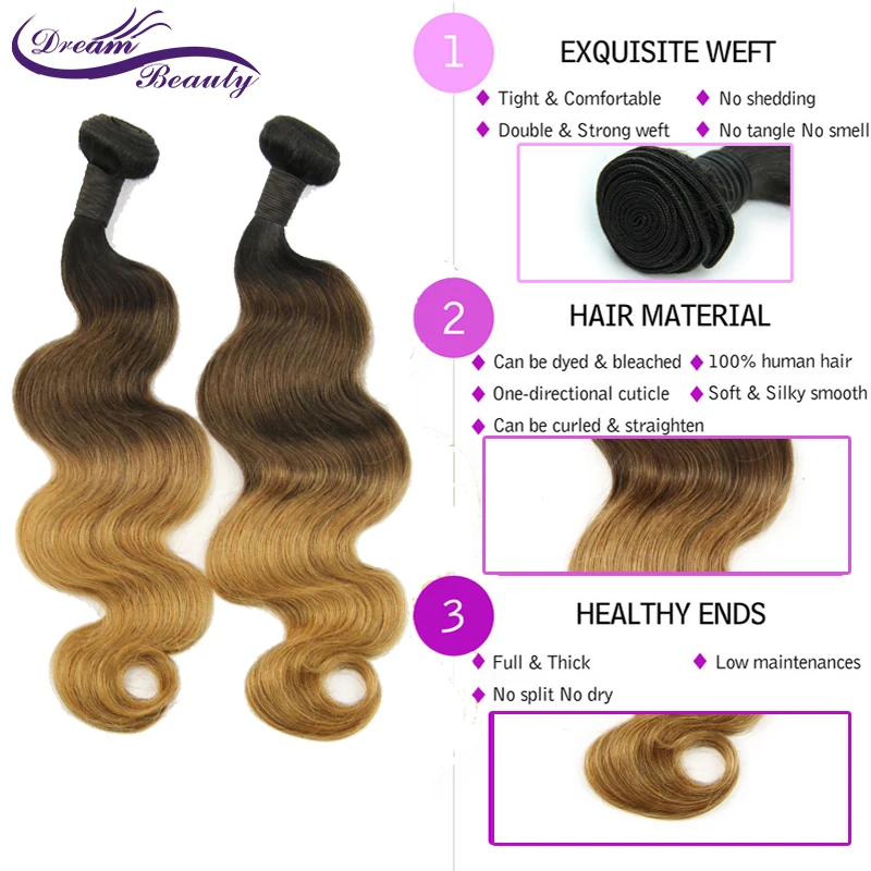 Brazilian Hair Ombre Bundles with Frontal Body Wave Remy Human Hair 1B/4/27 Ombre Bundles with Lace Frontal Closure Dream Beauty Brazilian Hair Ombre Bundles with Frontal Body Wave Remy Human Hair 1B/4/27 Ombre Bundles with Lace Frontal Closure Dream Beauty