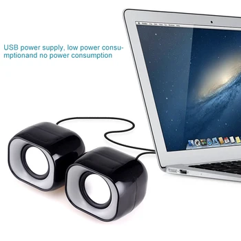 

Wired Mini Portable Combination Speaker for Laptop Desktop Computer Mobile Phone Column Bass Mini speaker Hifi Stereo Speakers