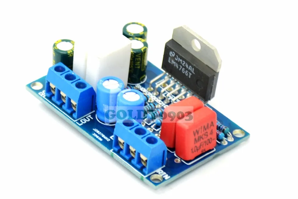 Мини двухканальный LM4766 модуль усилитель плата 2X40W DC +/ 25В 30В|board board|board moduleboard amplifier |