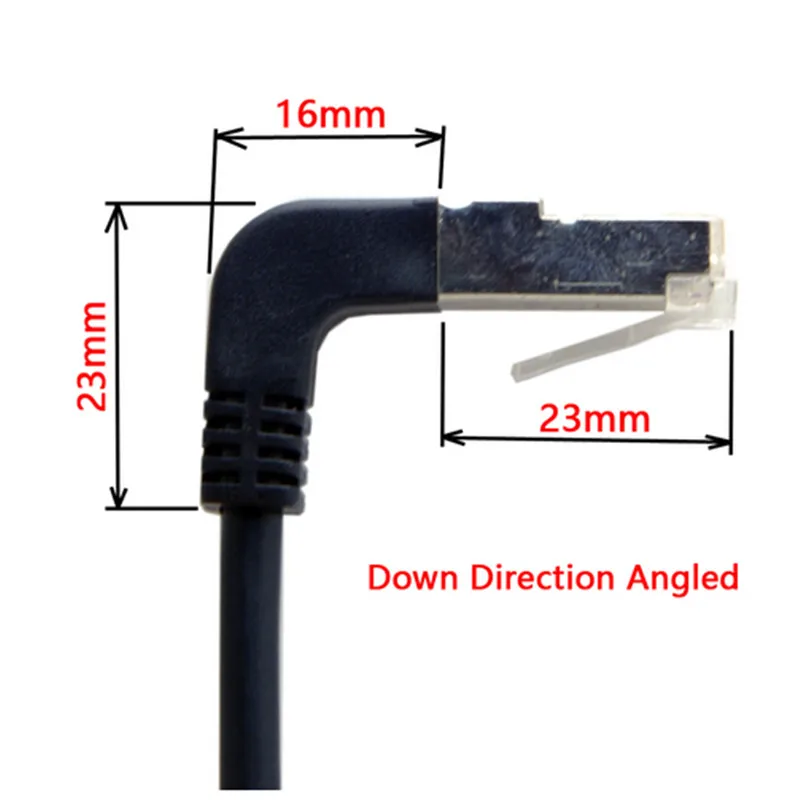 90 градусов вниз угловой 8P8C FTP STP UTP Cat 5e Lan Ethernet сетевой Соединительный кабель 50