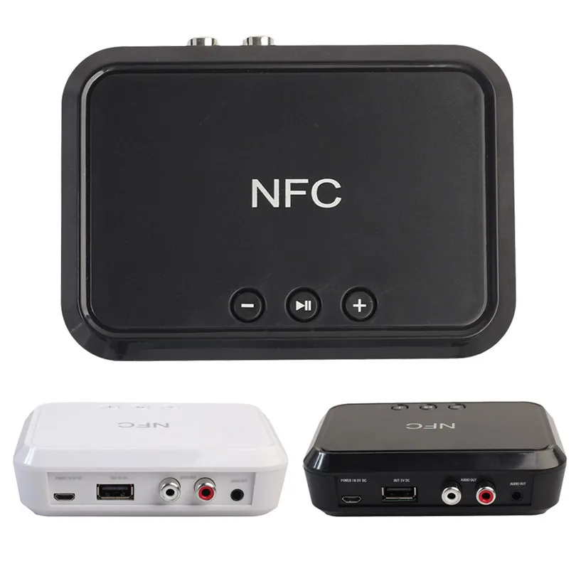 

NFC Wireless Stereo Bluetooth Audio Receiver NFC-Enabled Bluetooth 4.1 Receiver Adapter For Sound System USB Charging #F30NT08