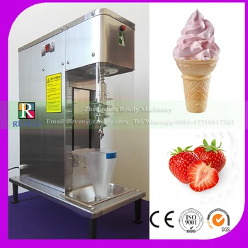 

RL-ICM01 High efficiency yogurt fruit mixing machine,ice cream blender,fruit ice cream mixer for sale