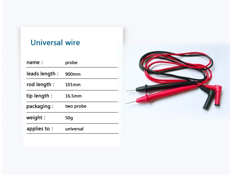 Uni-t UT-L20 зонд затычка с крестом с защитным рукавом общего типа Тестовые провода применяются к большинству испытательных аксессуаров мультиметра
