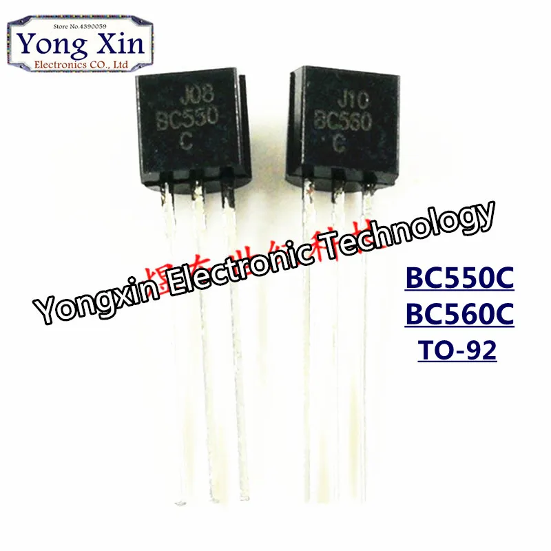 Транзистор BC550C + BC560C 100 шт. транзистор BC550 BC560 TO92 DIP-3 45 в 0.1A TO-92 | Обустройство дома