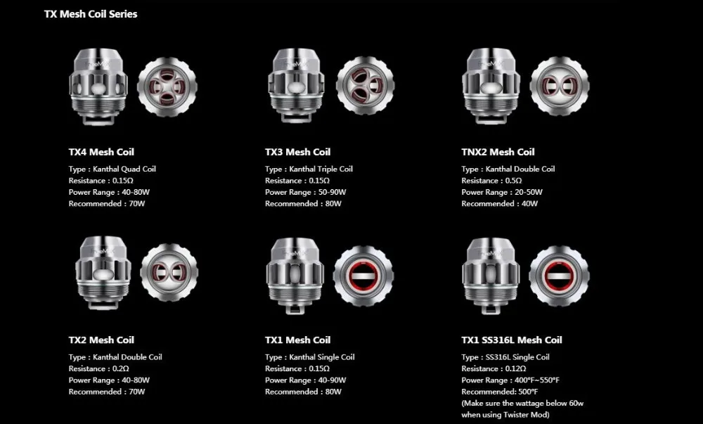 50 шт./лот) Freemax Твистер сменная спиральная электронная сигарета S316L X1 0.12ohm 0.15ohm/X2 0.2ohm/X3 0.2ohm сетки для Fireluke