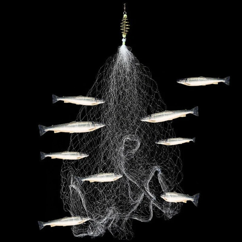 

Fishing Net 3.5-4.5 cm Design Copper Spring Shoal Fishing Net Outdoor Sports Equipment Netting Fishing Tackle Tools