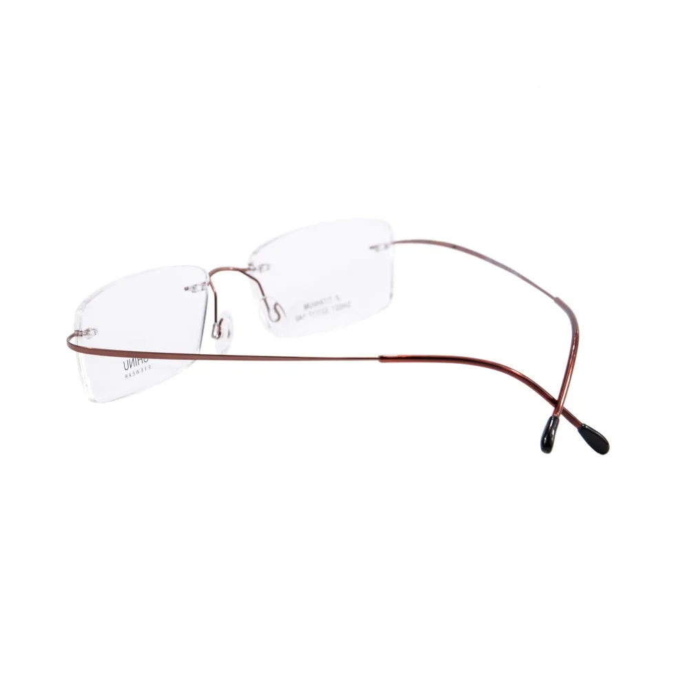 Безободковая оправа для женщин титановая оправа ультралегкие оправы для очков деловые очки рамки только 9 гр SH021