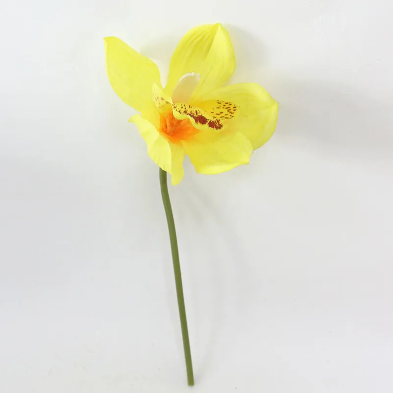 Flone Artificial Butterfly Orchid Flower Simulation Latex Flower Real Touch Lily Bouquet Wedding Home Office Party Decor Floral (20)