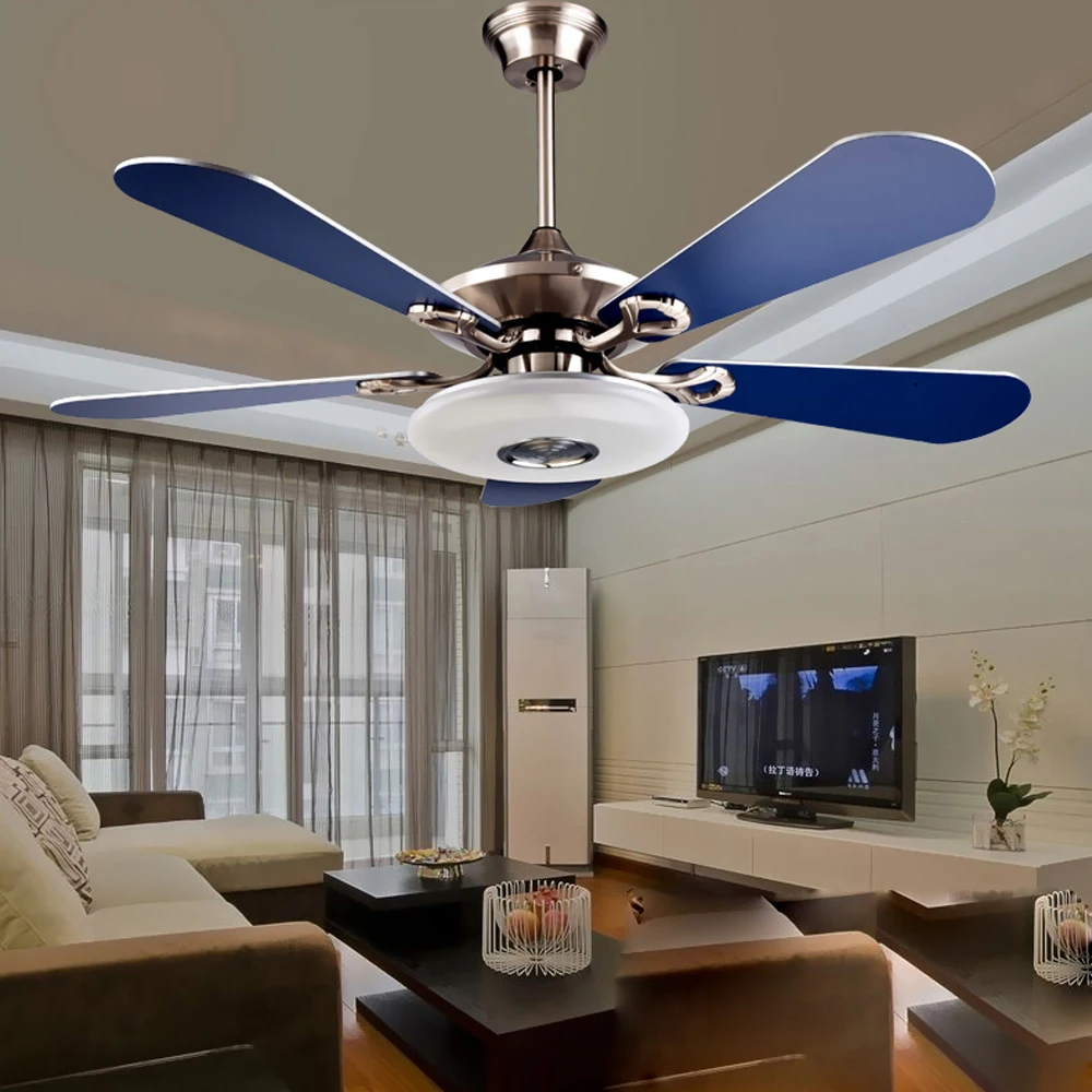 Best Quality Led Nordic Iron Wooden Acrylic Ceiling Fan