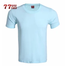 Мужские топы, футболки, летняя хлопковая Футболка с круглым вырезом и короткими рукавами, мужские однотонные большие размеры, S-3XL, дышащие футболки