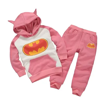 

2020 New autumn winter baby boy sport set batman clothes Tracksuit kids baby suit boys and girls hoodie coat+trousers