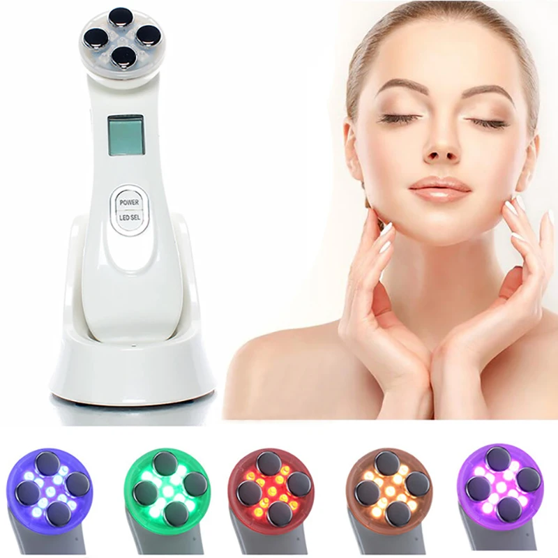 

Facial Skin EMS Mesoporation RF Radio Frequency Facial LED Photon Skin Care Device Face Lifting Tighten Beauty Machine