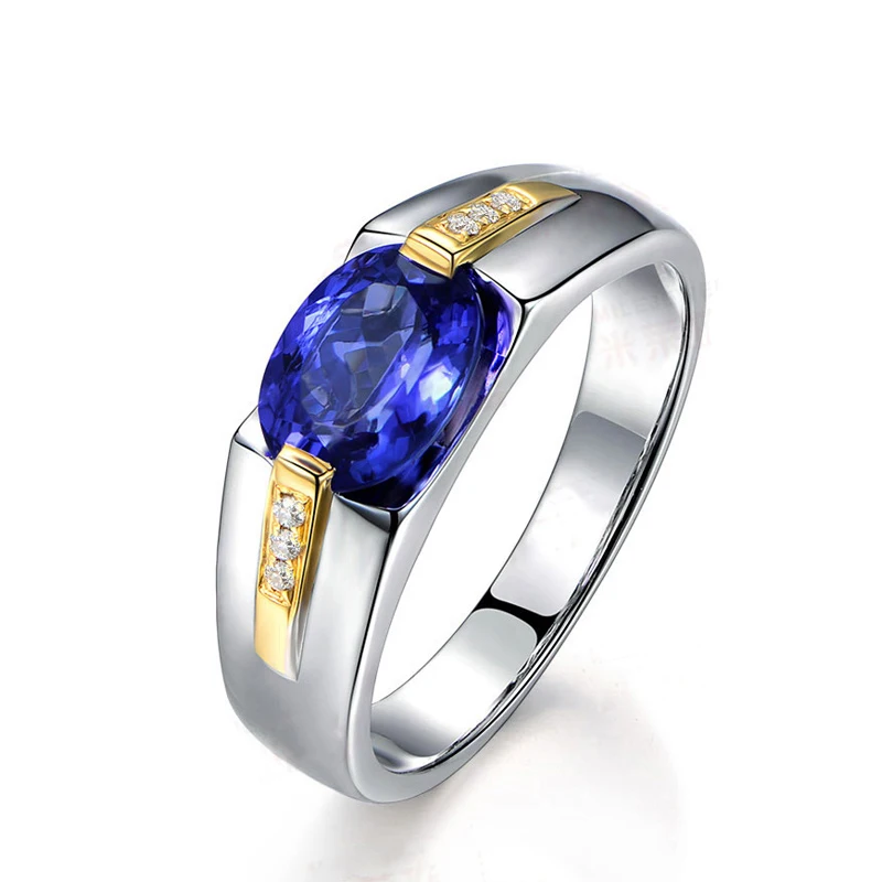 

Waltiz 925 Sterling Silver Ring Blue Crystal Gold Color Finger Ring For Women Fashion Jewelry CZ Wedding Ring Gift