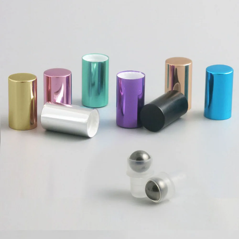 24 x 3ml Clear Glass Amber Essential Oil Roller Bottles with Glass Roller Balls Perfumes Lip 5