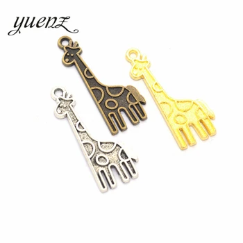 

YuenZ 15pcs Antique Giraffe Charms Metal Pendants for Necklace Bracelet Jewelry Making Jewelry Handmade 32*12mm D922